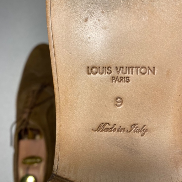 LOUIS VUITTON LV Men's Shoes derby Brown Suede UK 9 - Picture 9 of 11